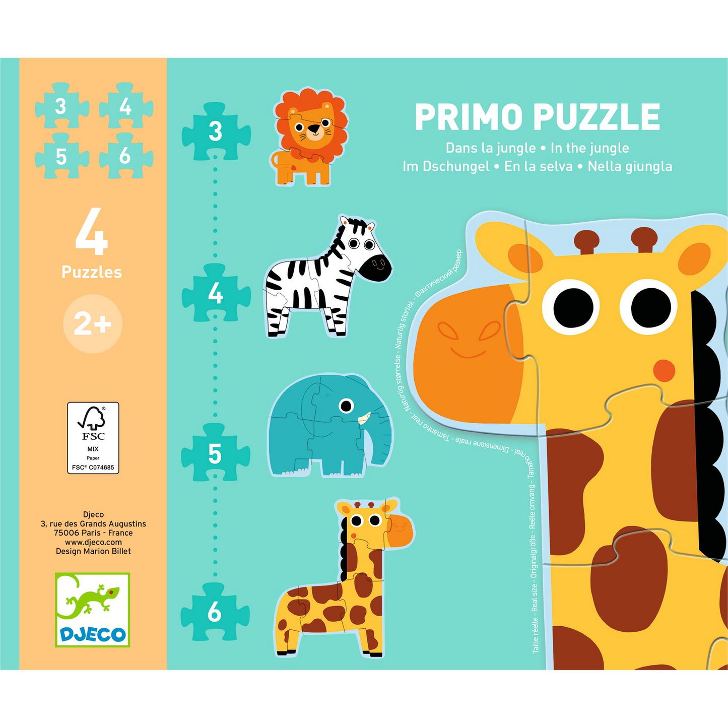 Puzzles Primo - Dans la jungle