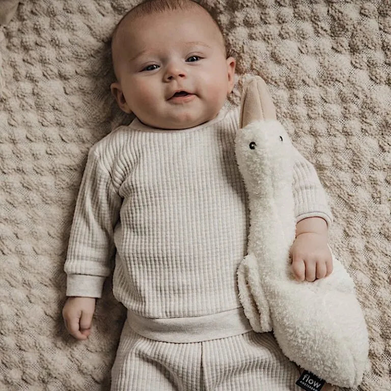 Peluche bruit blanc Liva - oie blanche
