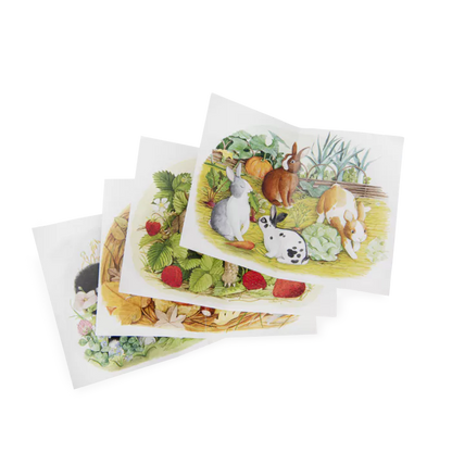 4 mini puzzles des animaux (4x12 pièces)