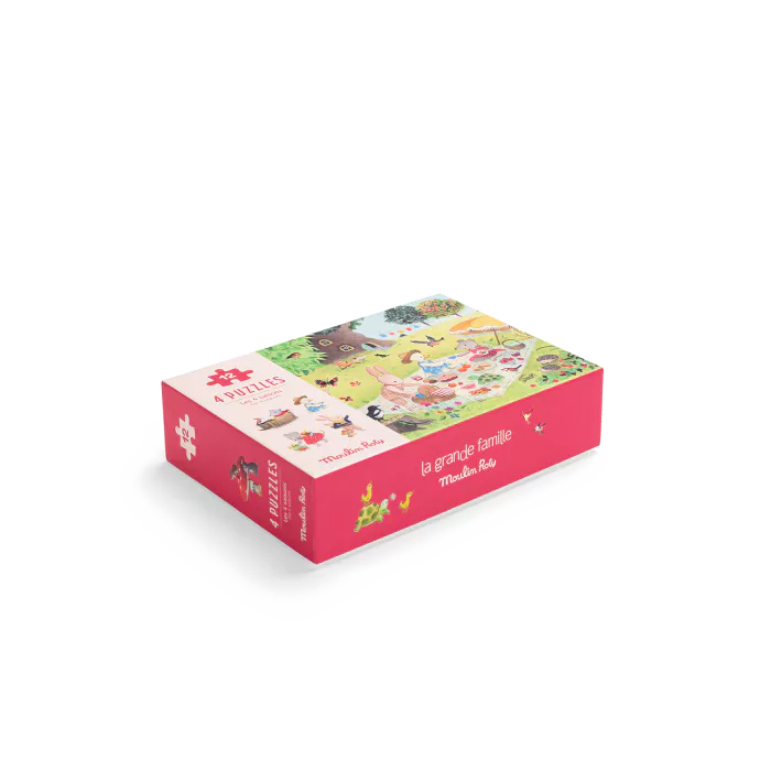 4 mini puzzles Des saisons 12 pièces