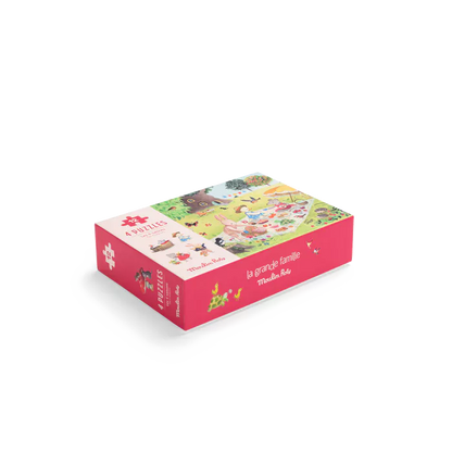 4 mini puzzles Des saisons 12 pièces