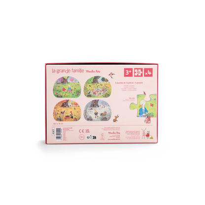 4 mini puzzles Des saisons 12 pièces