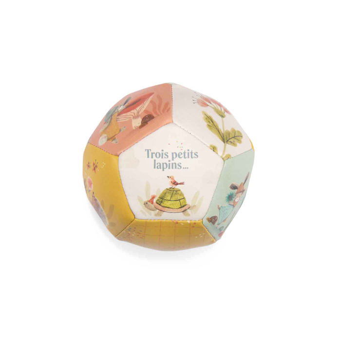Ballon souple 10cm - Trois petits lapins