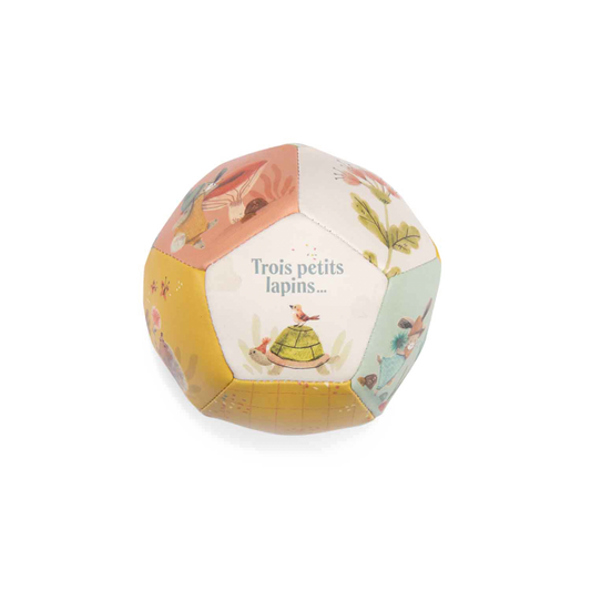 Ballon souple 10cm - Trois petits lapins