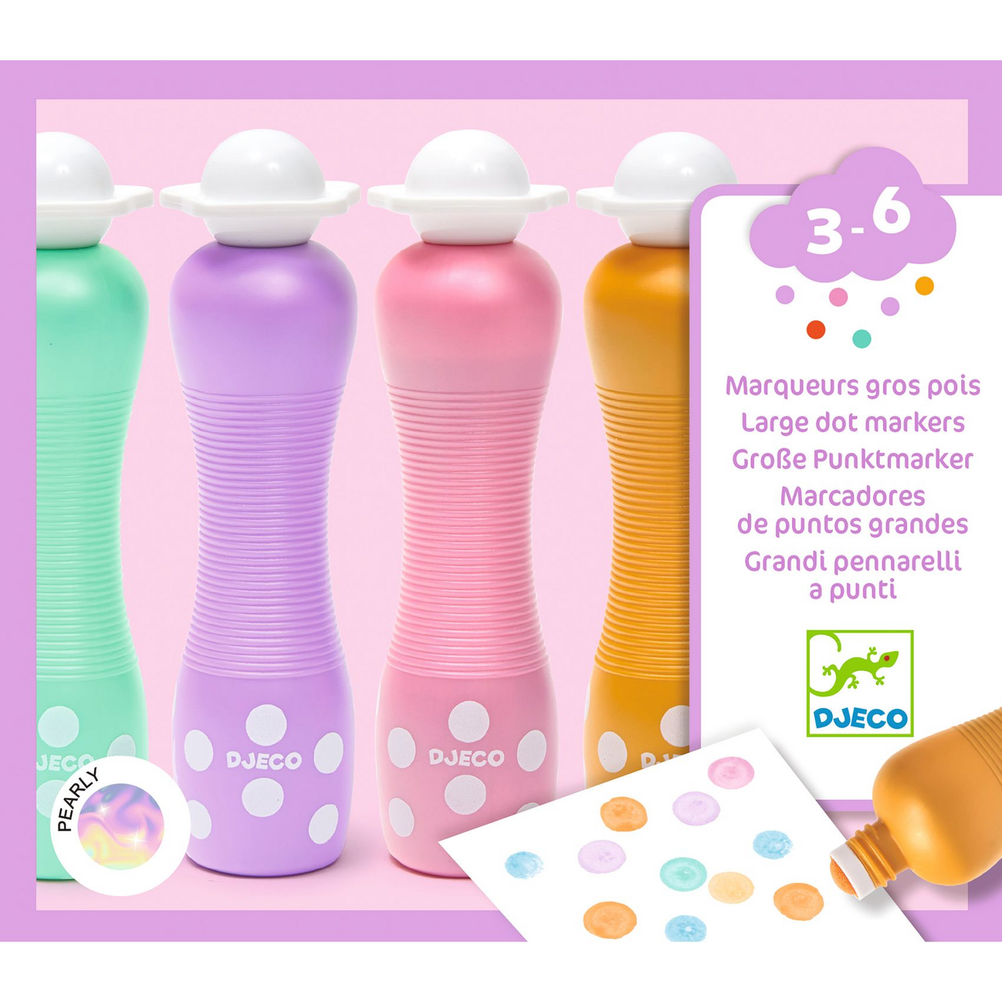 Marqueurs gros pois - Pearly
