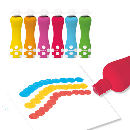 6 Marqueurs mousse de couleur