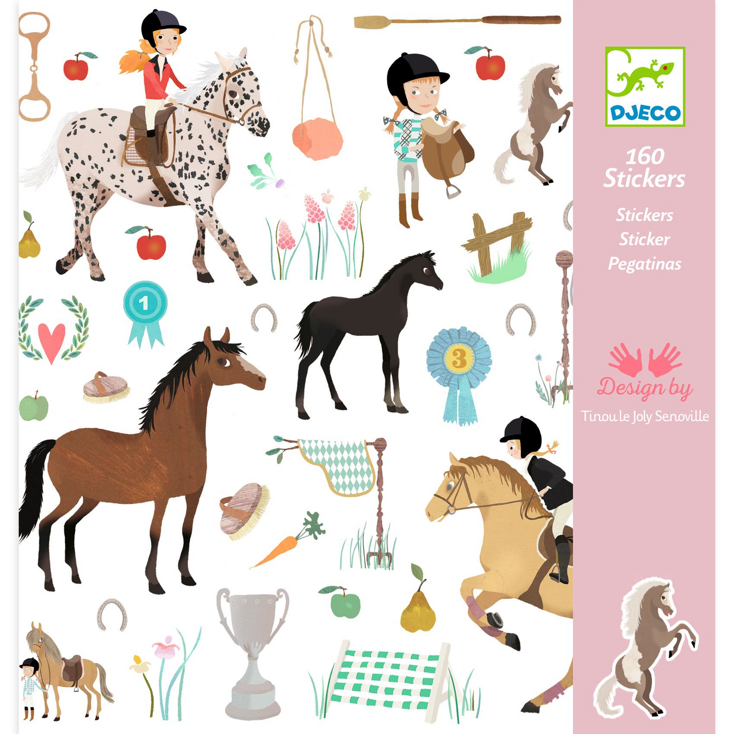 Chevaux - 160 Stickers