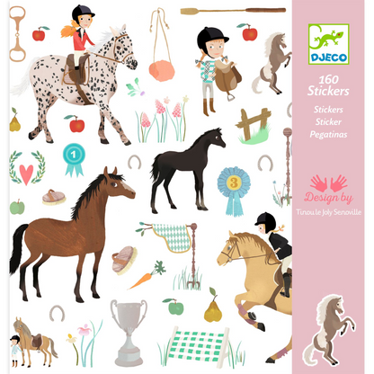 Chevaux - 160 Stickers