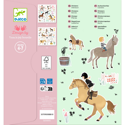 Chevaux - 160 Stickers