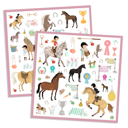 Chevaux - 160 Stickers