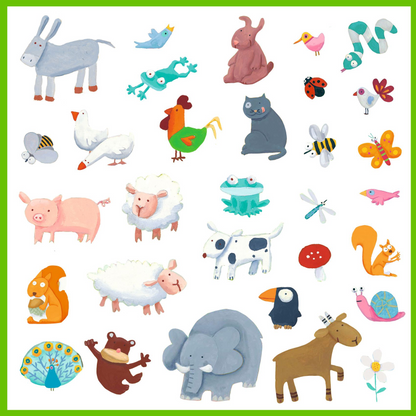 Les animaux - 160 Stickers
