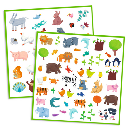 Les animaux - 160 Stickers