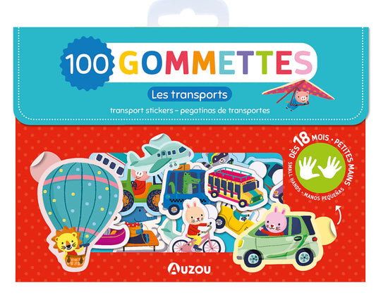 Ma pochette de 100 gommettes - Les transports