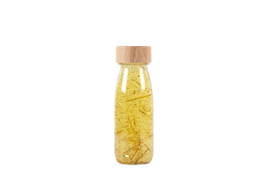 Bouteille sensorielle à paillettes - gold