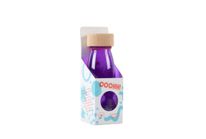 Bouteille sensorielle à paillettes - violet