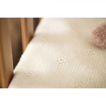 Couverture - Cosy Knit - Ivory/Velvet - 75x100