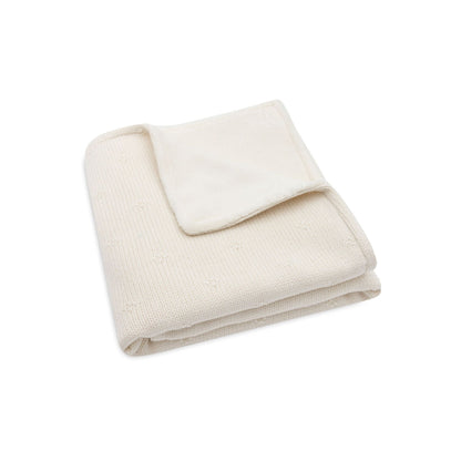 Couverture - Cosy Knit - Ivory/Velvet - 75x100