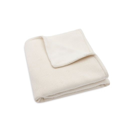 Couverture - Cosy Knit - Ivory/Velvet - 75x100