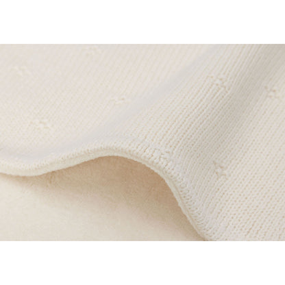 Couverture - Cosy Knit - Ivory/Velvet - 75x100