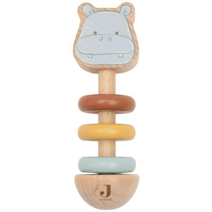Hochet en bois - Hippo Happy