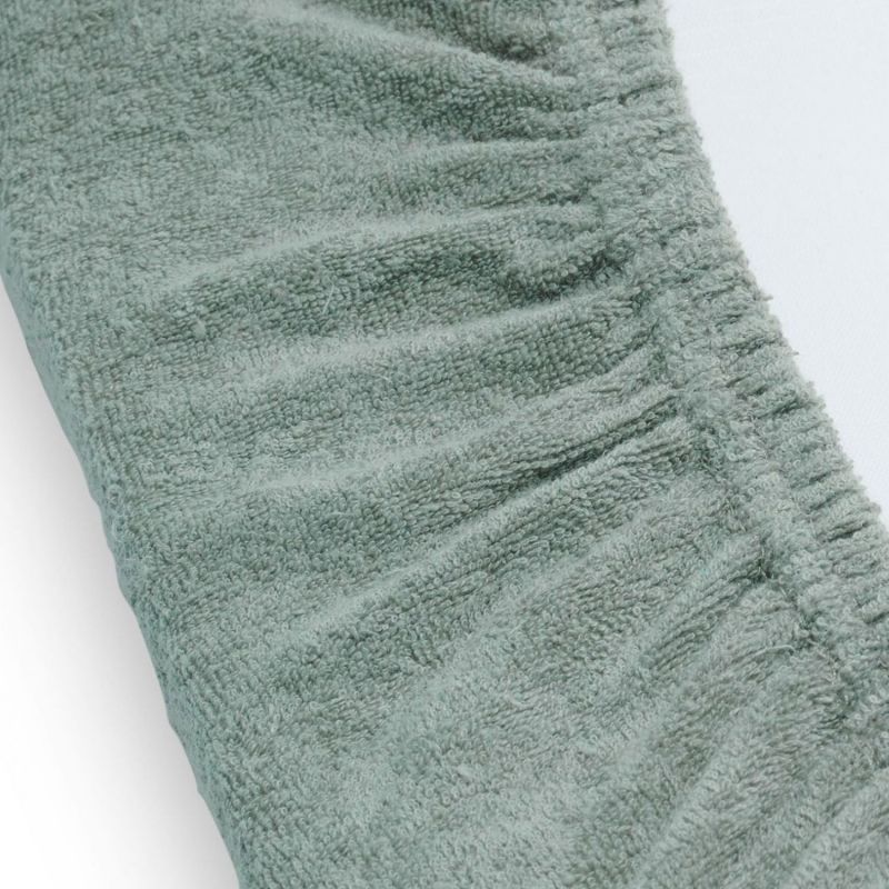 Housse matelas à langer Éponge Ash green