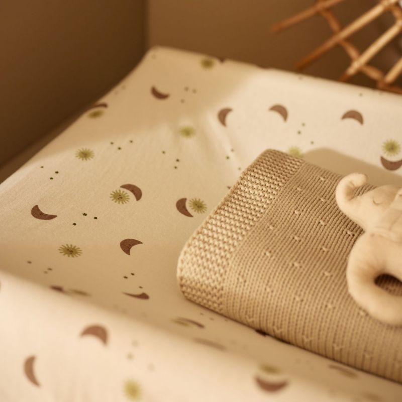 Housse de matelas à langer  jersey - Over the Moon