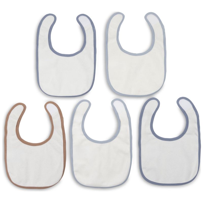 Lot de 5 bavoirs imperméables Miffy Moments Cloudy Blue