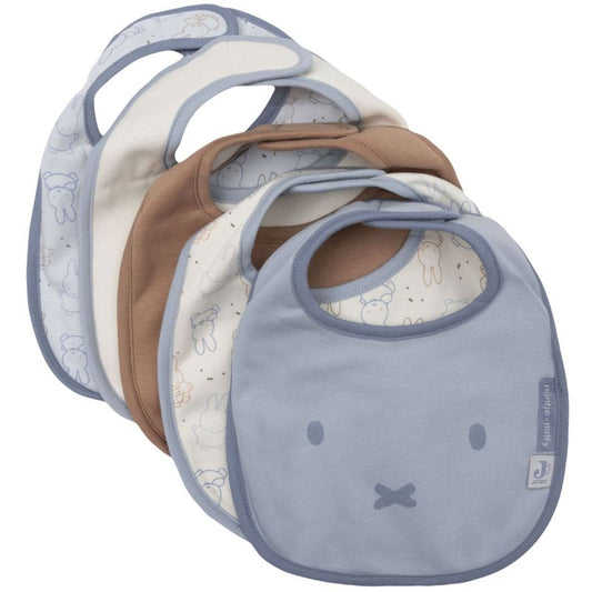 Lot de 5 bavoirs imperméables Miffy Moments Cloudy Blue