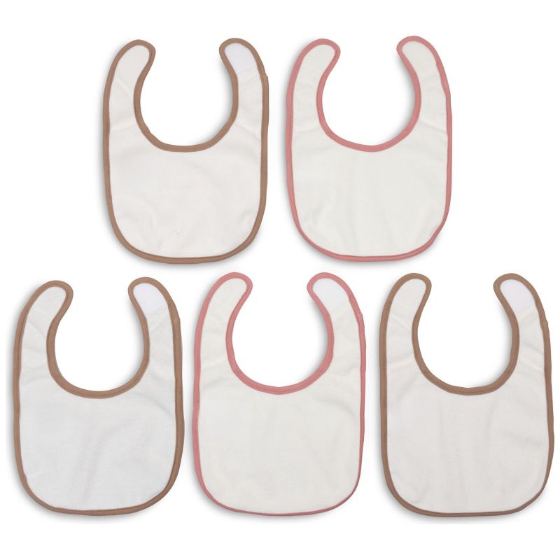 Lot de 5 bavoirs imperméables Miffy Moments Silk Rose