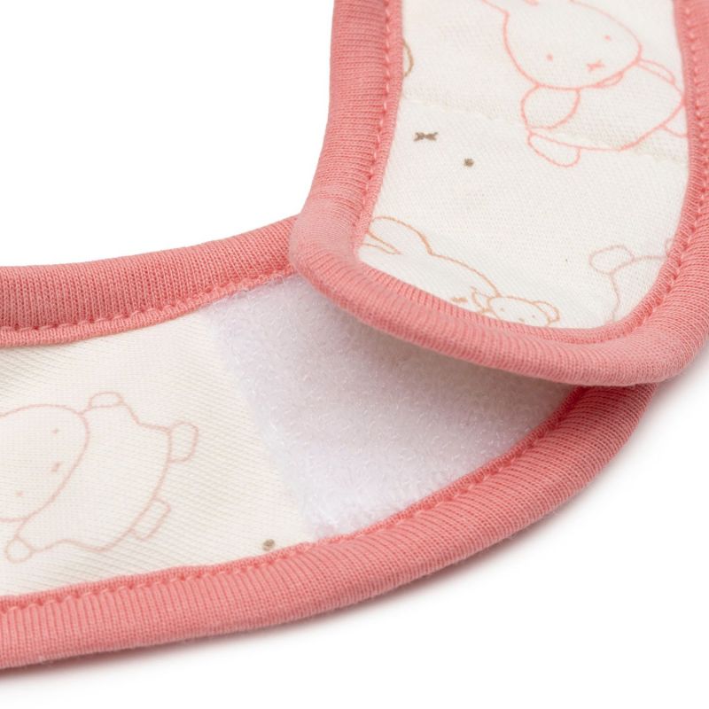 Lot de 5 bavoirs imperméables Miffy Moments Silk Rose