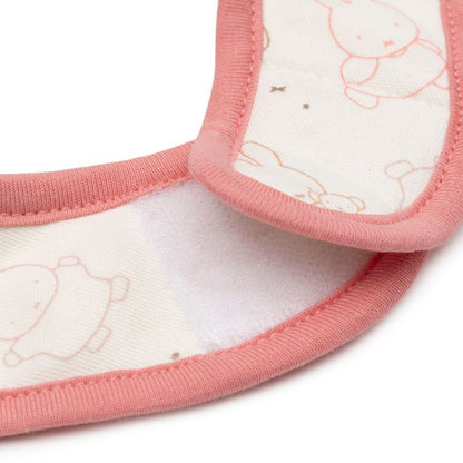 Lot de 5 bavoirs imperméables Miffy Moments Silk Rose