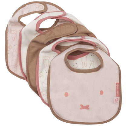 Lot de 5 bavoirs imperméables Miffy Moments Silk Rose