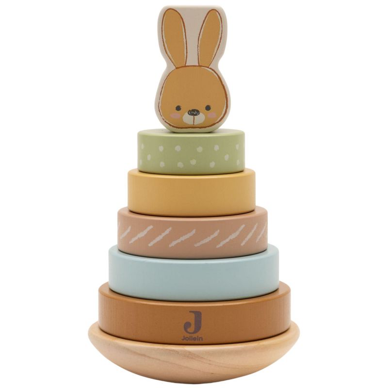 Tour à empiler en bois Bunny Luz